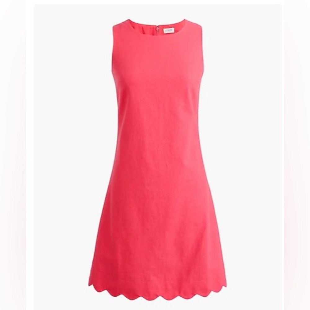 J Crew Factory scalloped shift dress